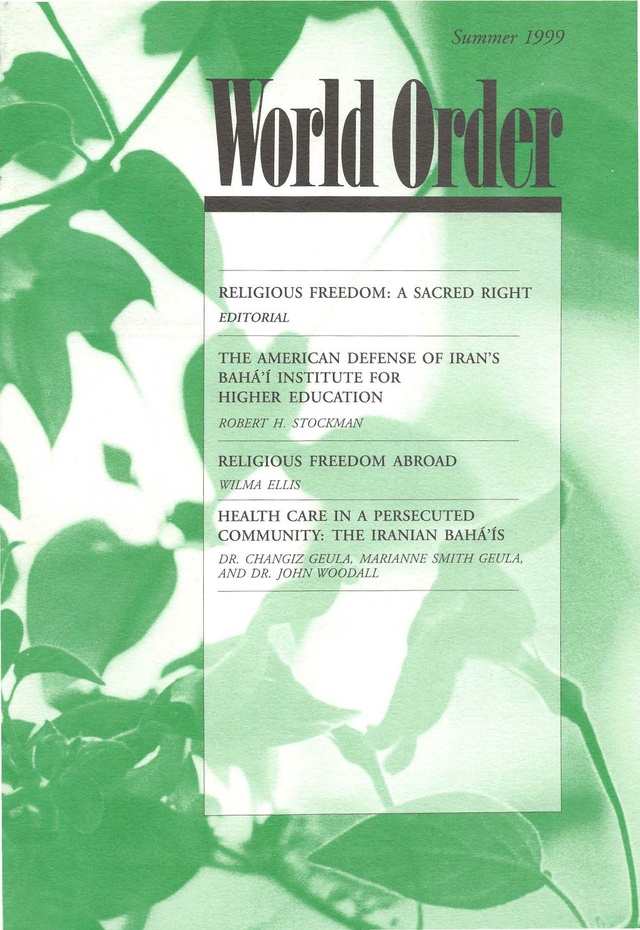 World Order/Series2/Volume 30/Issue 4/Text - Bahaiworks, a library of ...