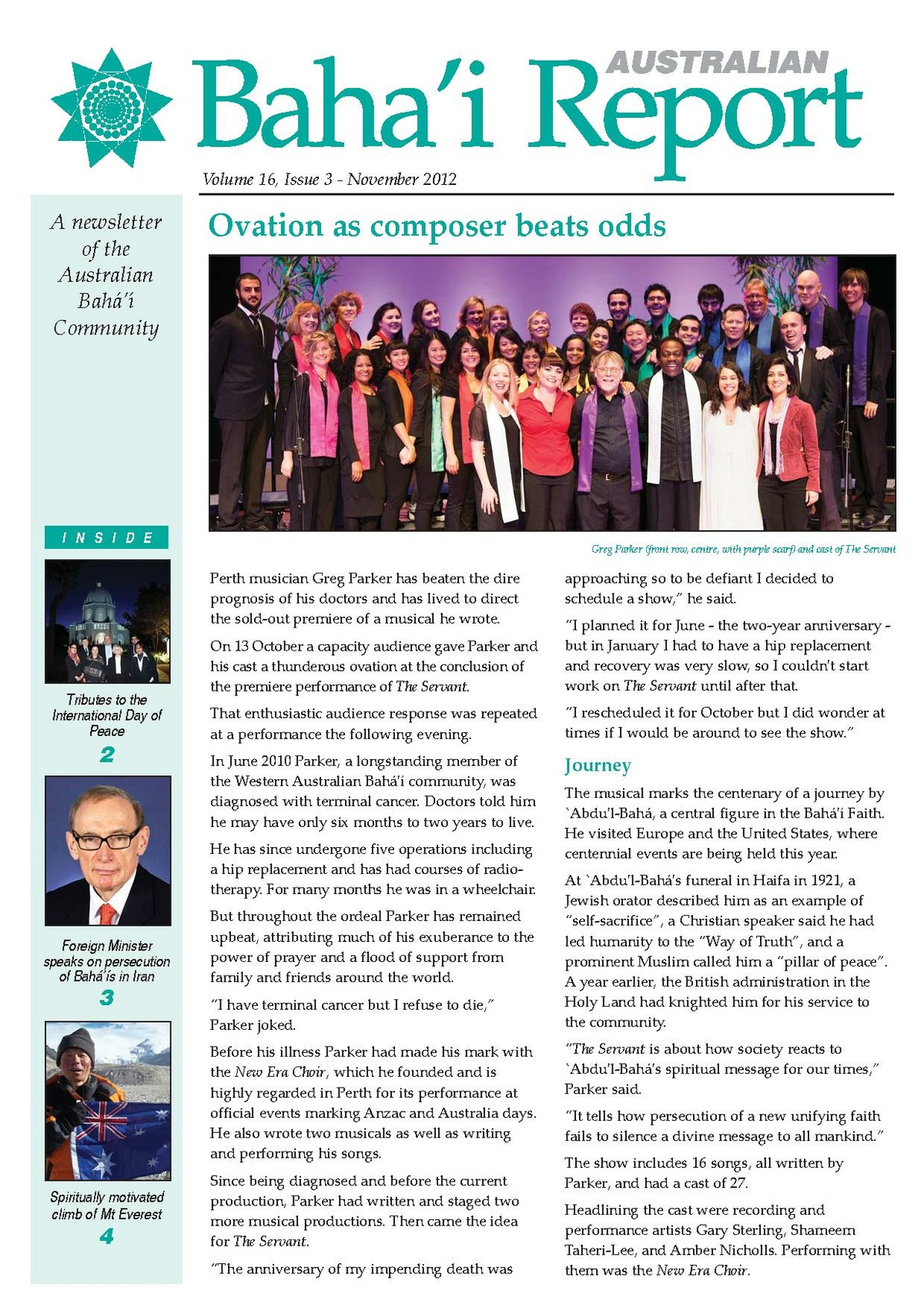 Australian Baha’i Report/Volume 16/Issue 3/Text - Bahaiworks, a library ...