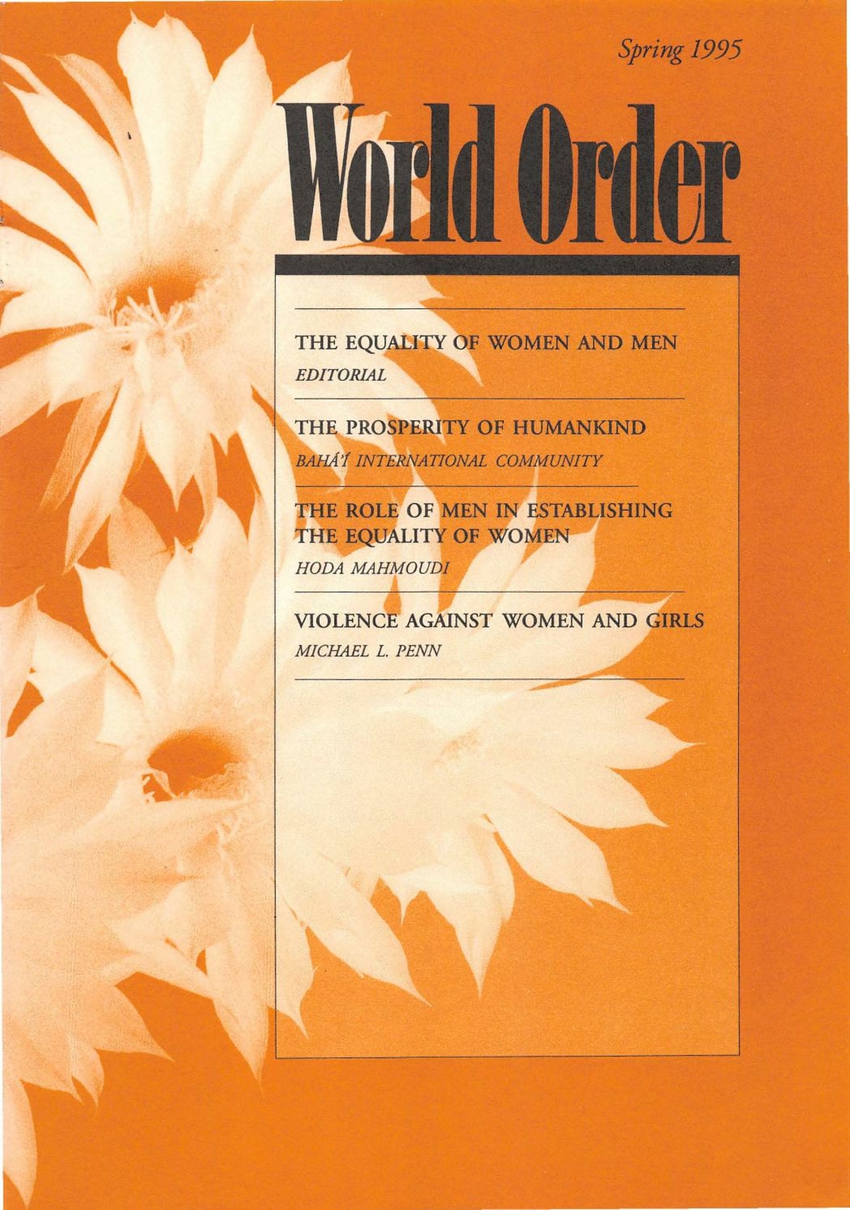 World Order/Series2/Volume 26/Issue 3/Text - Bahaiworks, a library of ...